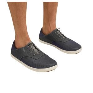 OluKai Men's Nohea Moku Charcoal/Clay No Tie Boat Shoes Size US M11